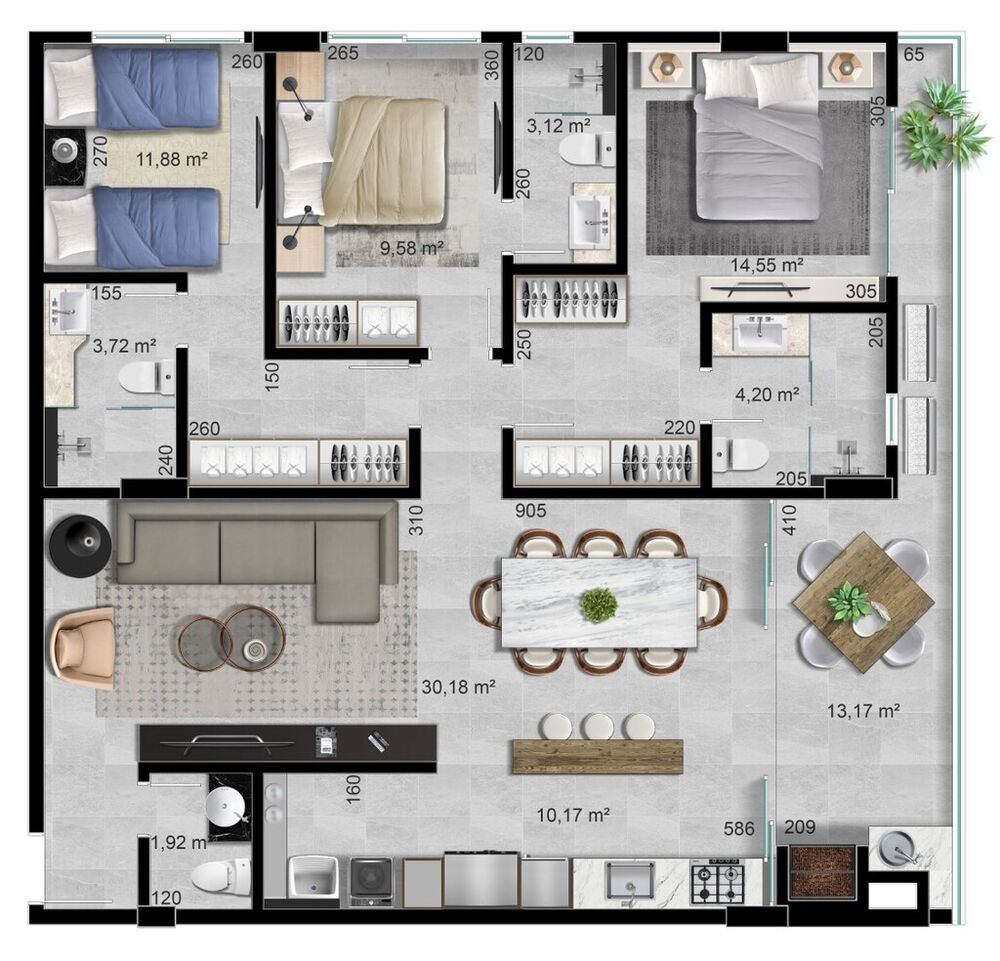 Cobertura à venda com 4 quartos, 203m² - Foto 5