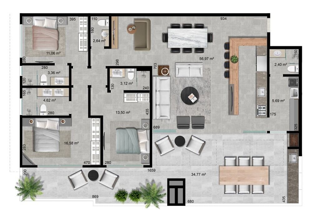 Cobertura à venda com 4 quartos, 203m² - Foto 8