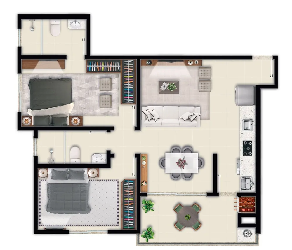 Apartamento, 3 quartos, 88 m² - Foto 4