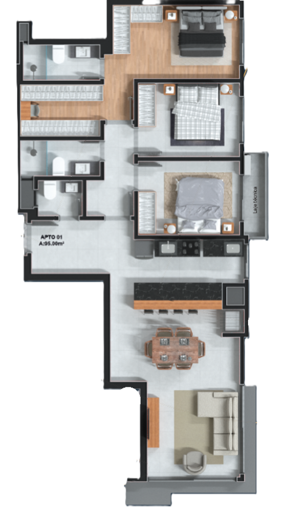 Apartamento, 2 quartos, 115 m² - Foto 14