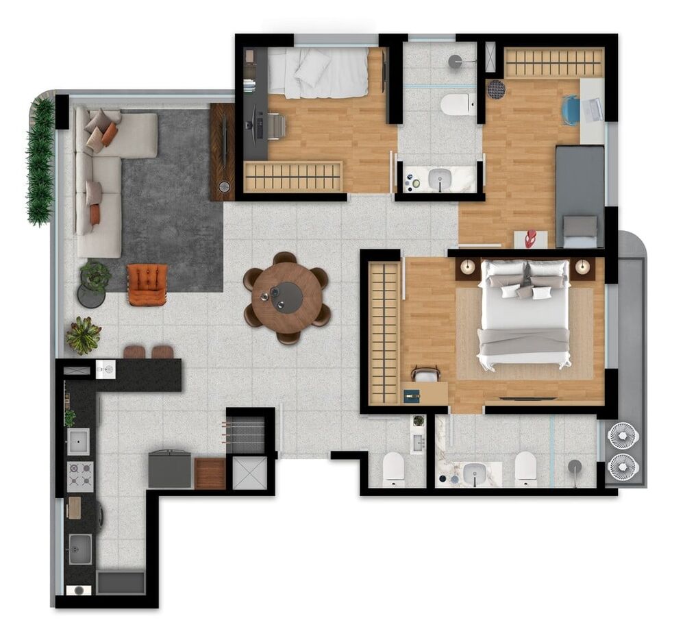 Apartamento à venda com 3 quartos, 95m² - Foto 4