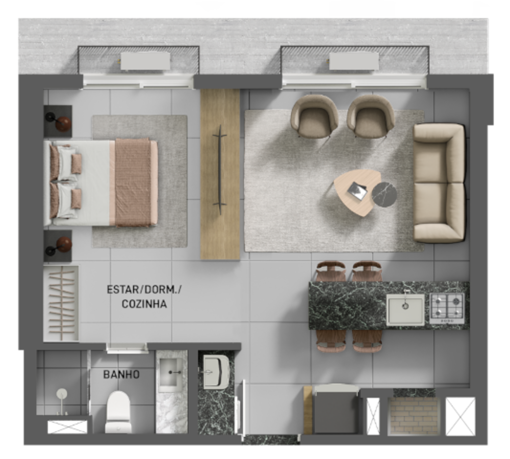 Apartamento, 1 quarto, 94 m² - Foto 8