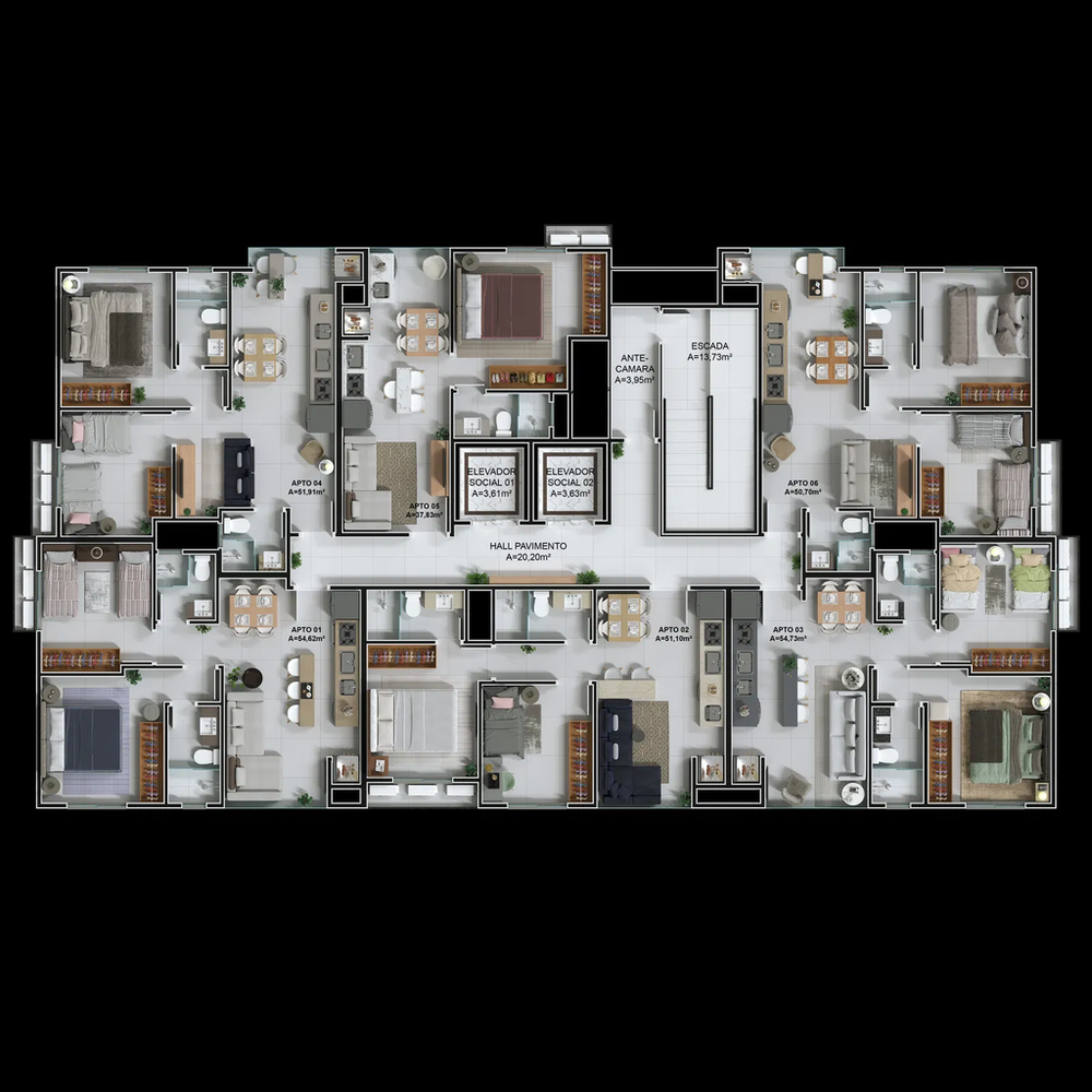 Apartamento, 1 quarto, 37 m² - Foto 7