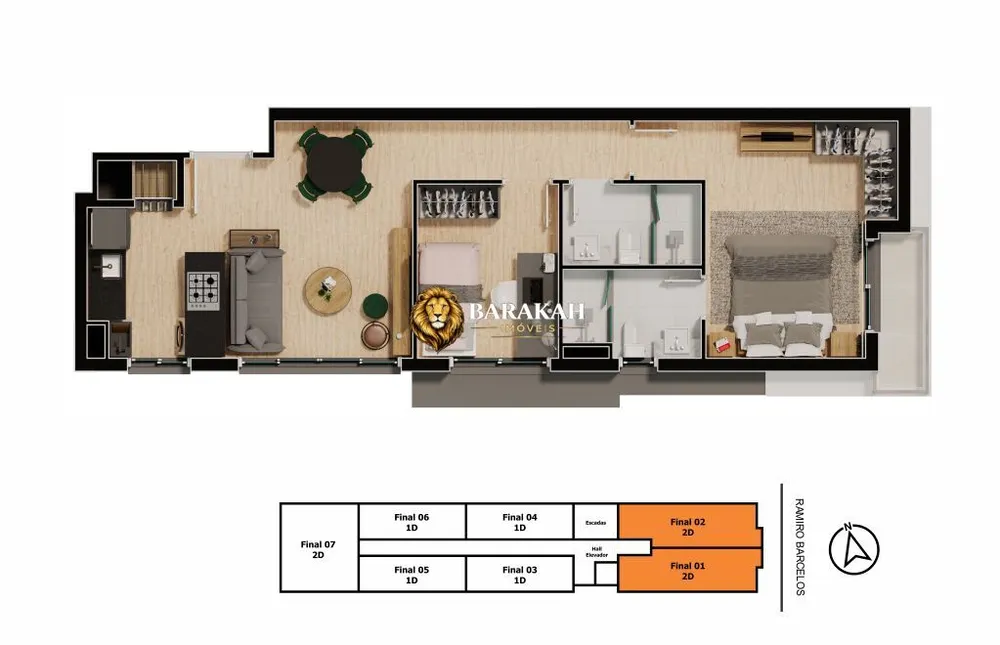 Apartamento, 2 quartos, 66 m² - Foto 5