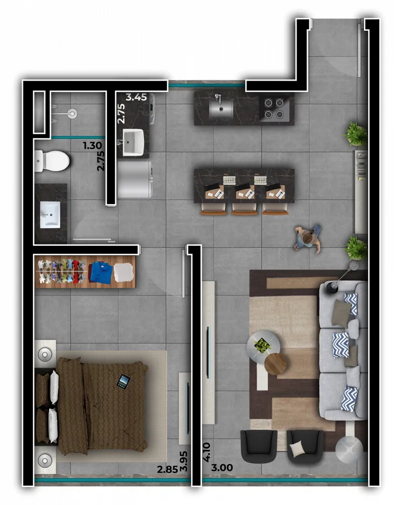 Apartamento, 1 quarto, 39 m² - Foto 16