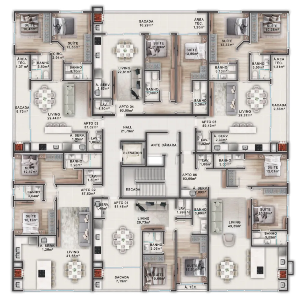 Apartamento, 2 quartos, 126 m² - Foto 11