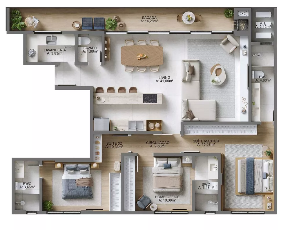 Apartamento, 3 quartos, 284 m² - Foto 3