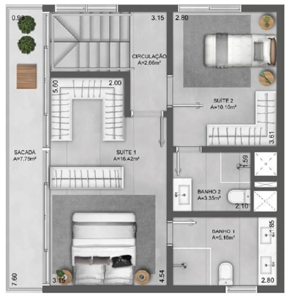 Apartamento, 2 quartos, 81 m² - Foto 14