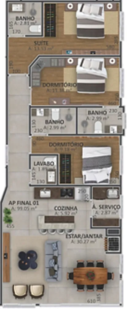 Apartamento, 2 quartos, 82 m² - Foto 7