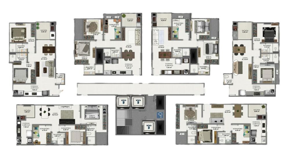 Apartamento, 3 quartos, 70 m² - Foto 3