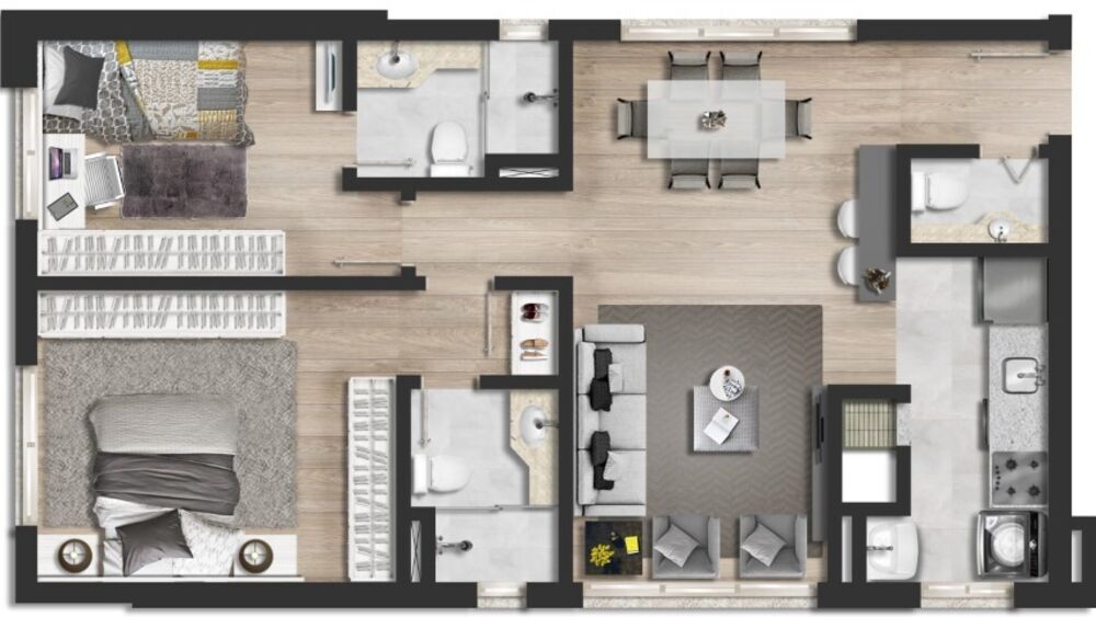 Apartamento, 2 quartos, 67 m² - Foto 4