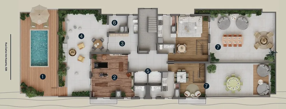Cobertura, 3 quartos, 208 m² - Foto 6