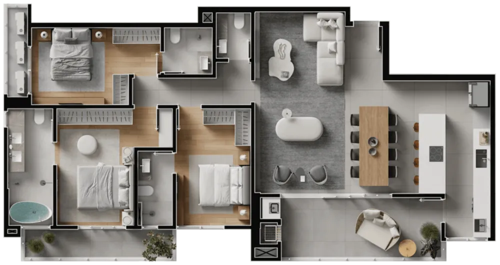 Apartamento, 3 quartos, 153 m² - Foto 11