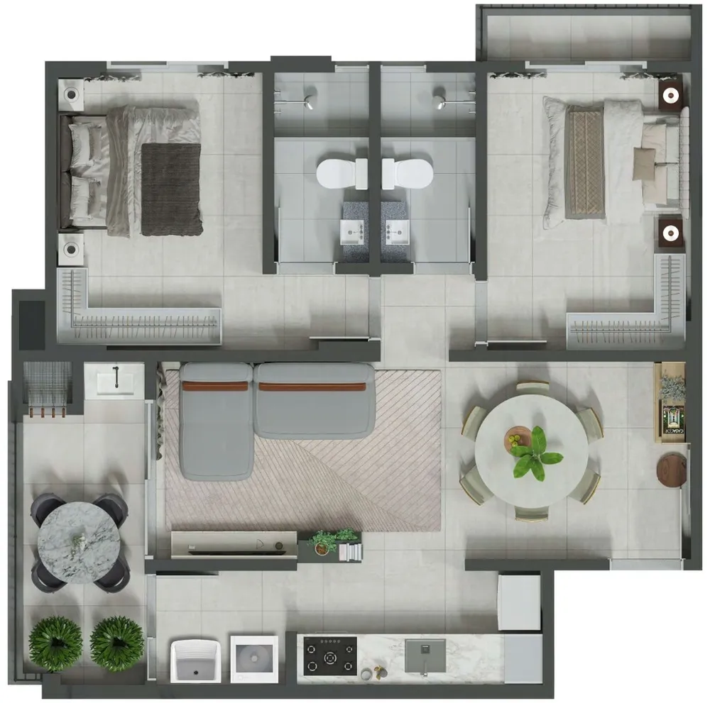 Apartamento, 2 quartos, 76 m² - Foto 12