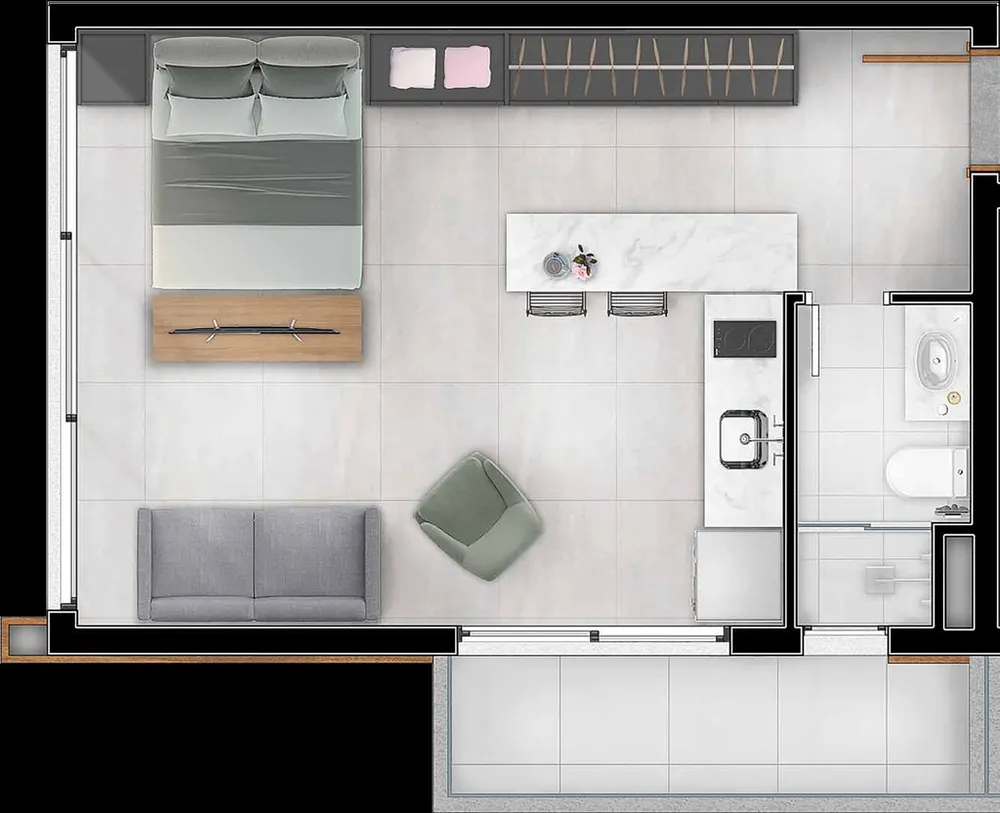 Apartamento, 1 quarto, 29 m² - Foto 11