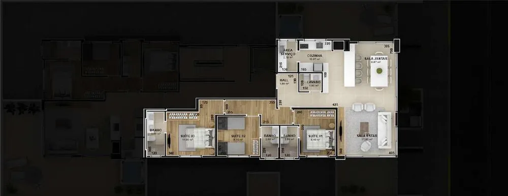 Apartamento, 3 quartos, 71 m² - Foto 4