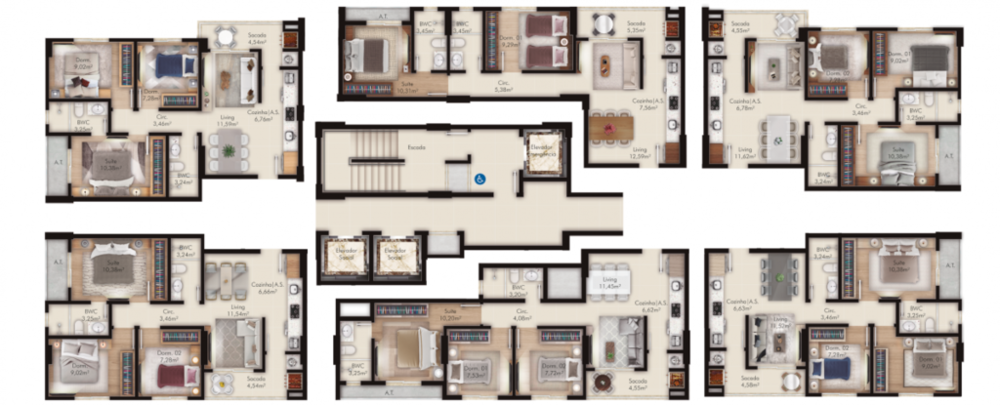 Apartamento, 3 quartos, 69 m² - Foto 9