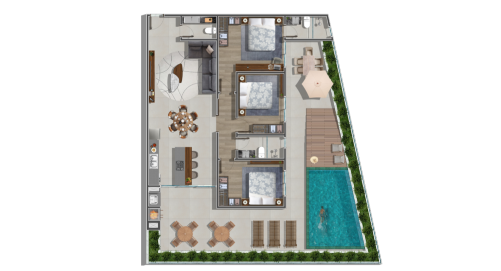 Apartamento, 3 quartos, 100 m² - Foto 1
