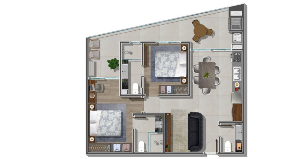 Apartamento, 3 quartos, 100 m² - Foto 9