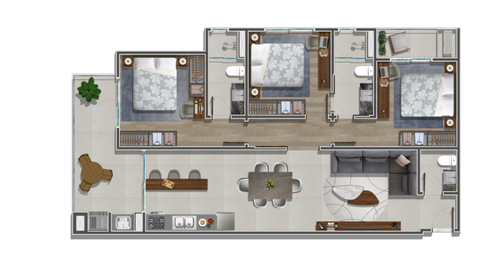 Apartamento, 3 quartos, 100 m² - Foto 20