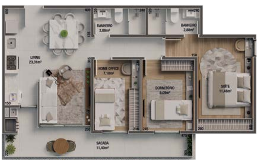 Apartamento, 2 quartos, 64 m² - Foto 11