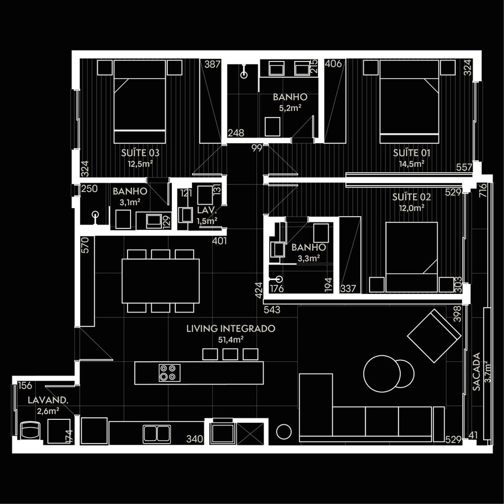 Apartamento, 3 quartos, 161 m² - Foto 11