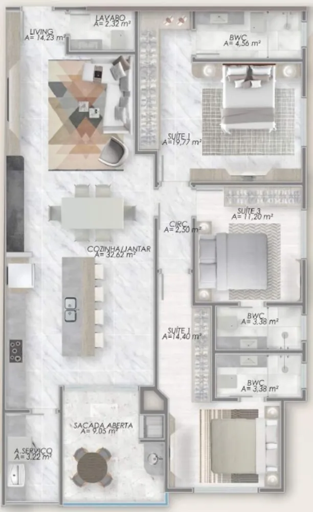 Cobertura, 4 quartos, 333 m² - Foto 11