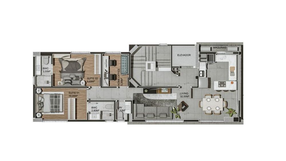Cobertura, 3 quartos, 144 m² - Foto 5
