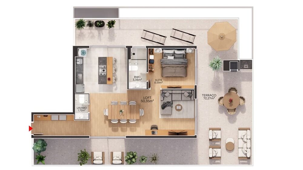 Apartamento, 1 quarto, 25 m² - Foto 22