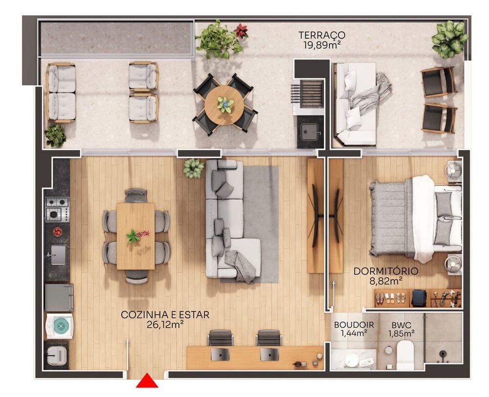 Apartamento, 1 quarto, 25 m² - Foto 19