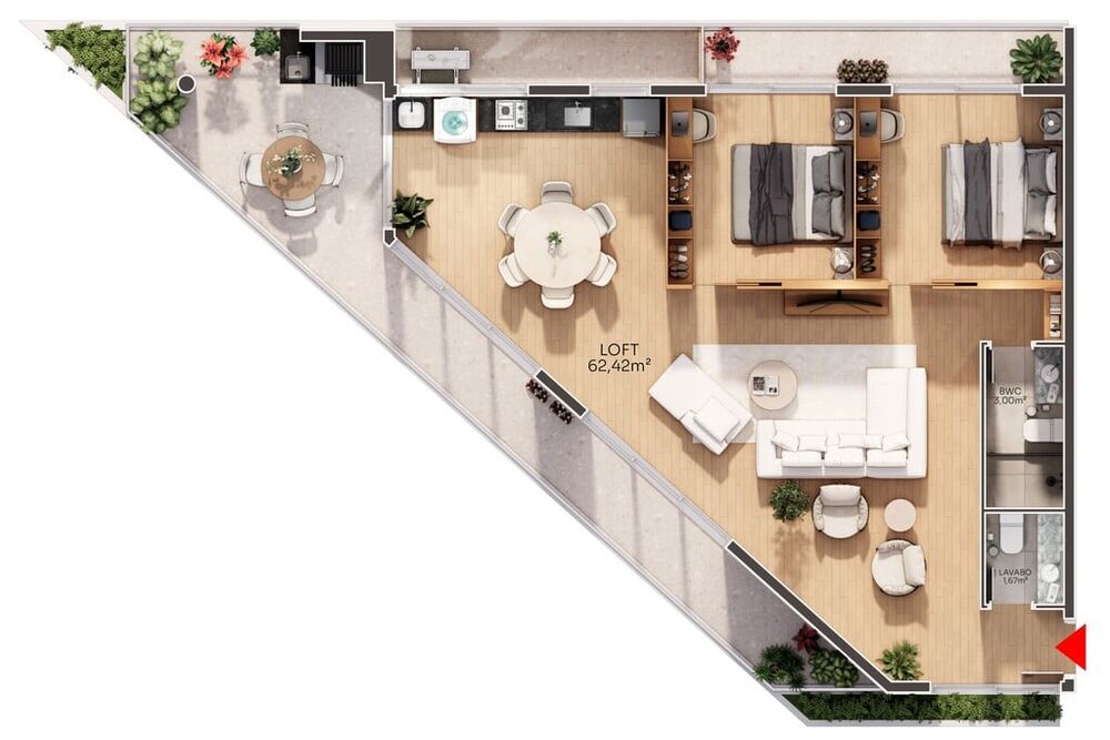 Apartamento, 1 quarto, 25 m² - Foto 21