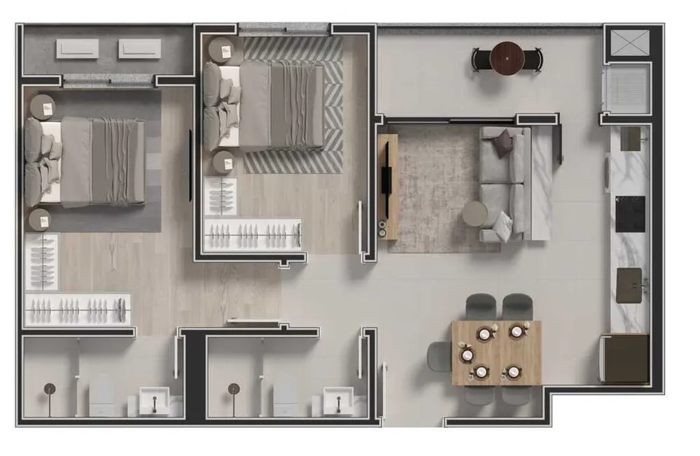 Apartamento, 2 quartos, 66 m² - Foto 12