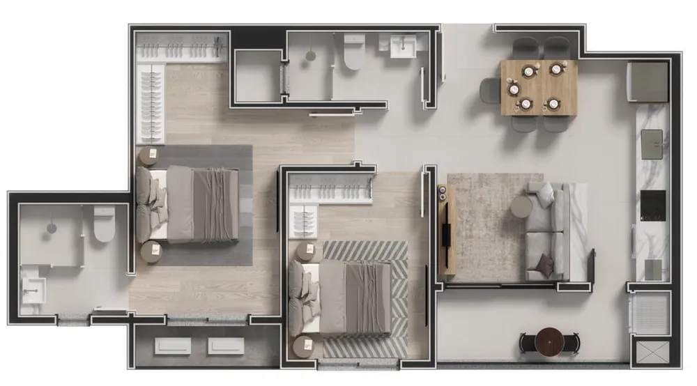 Apartamento, 2 quartos, 66 m² - Foto 11