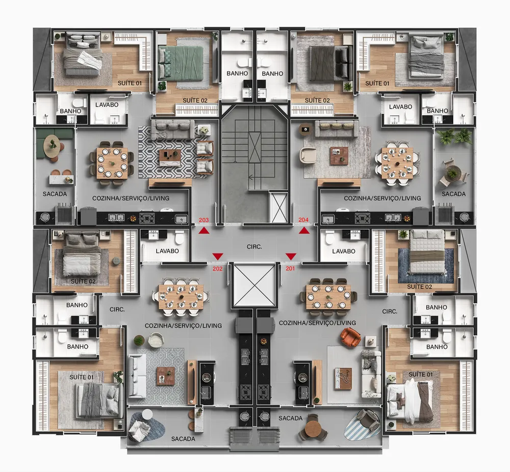 Apartamento, 2 quartos, 80 m² - Foto 11