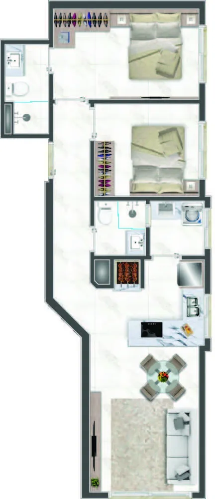 Apartamento, 2 quartos, 97 m² - Foto 12