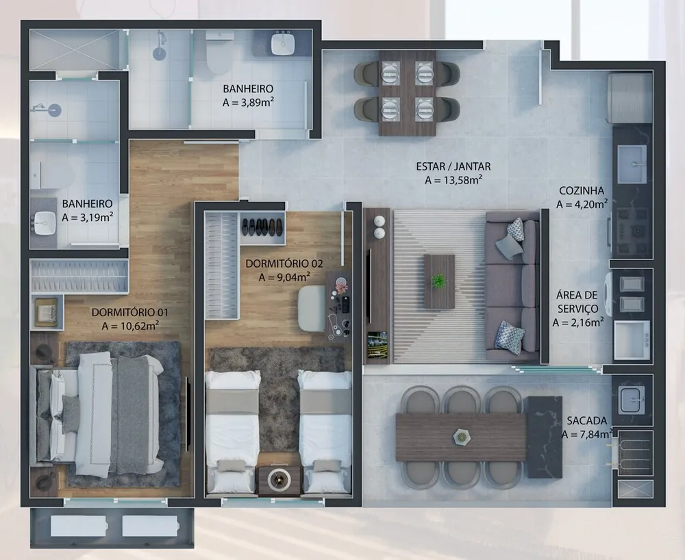 Apartamento, 2 quartos, 71 m² - Foto 10