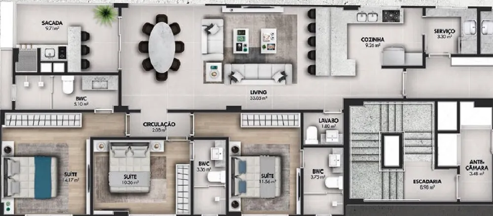 Apartamento, 3 quartos, 125 m² - Foto 16