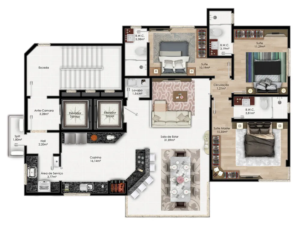 Apartamento, 3 quartos, 118 m² - Foto 12