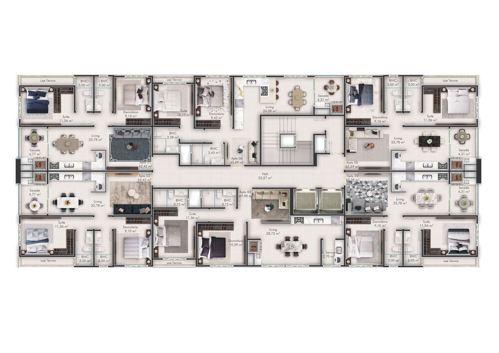 Apartamento, 2 quartos, 69 m² - Foto 9