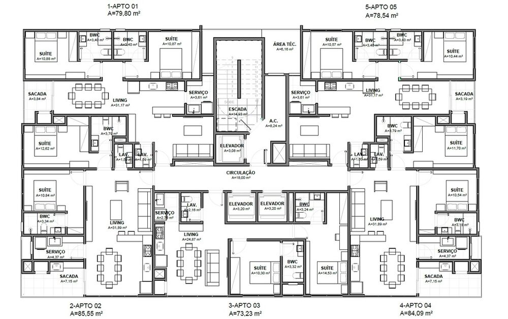 Apartamento, 2 quartos, 85 m² - Foto 1