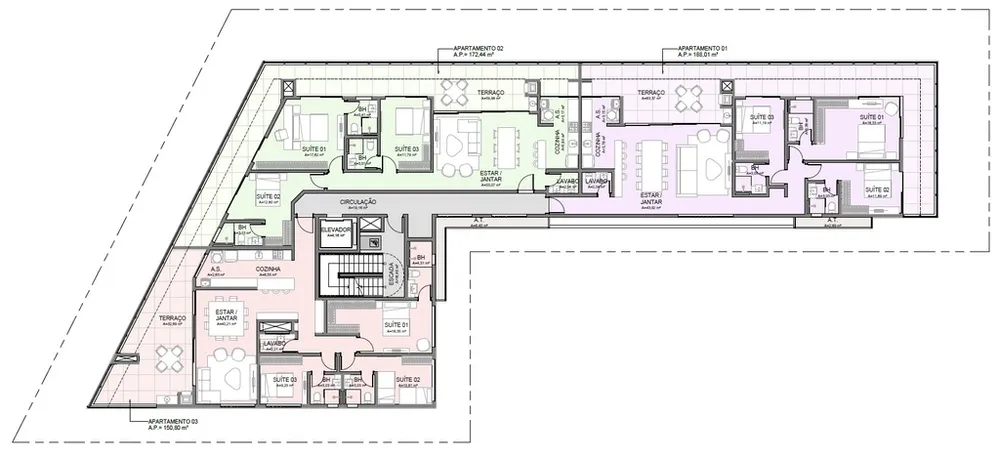 Cobertura, 3 quartos, 150 m² - Foto 2