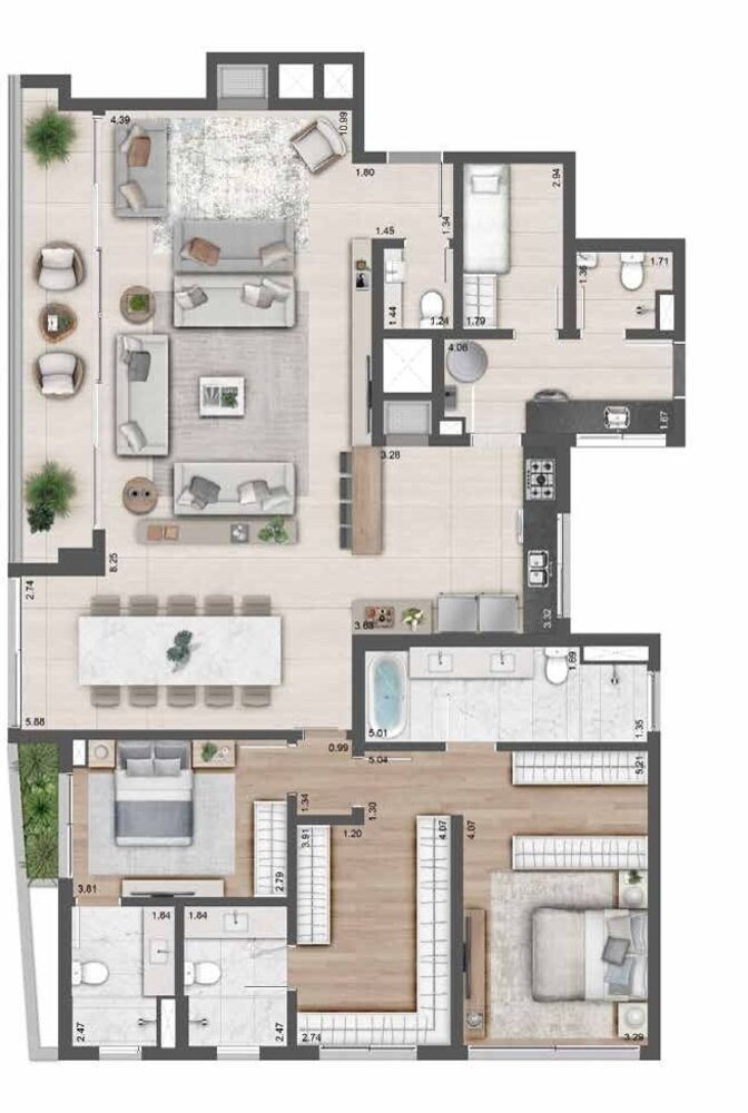 Apartamento, 3 quartos, 158 m² - Foto 7
