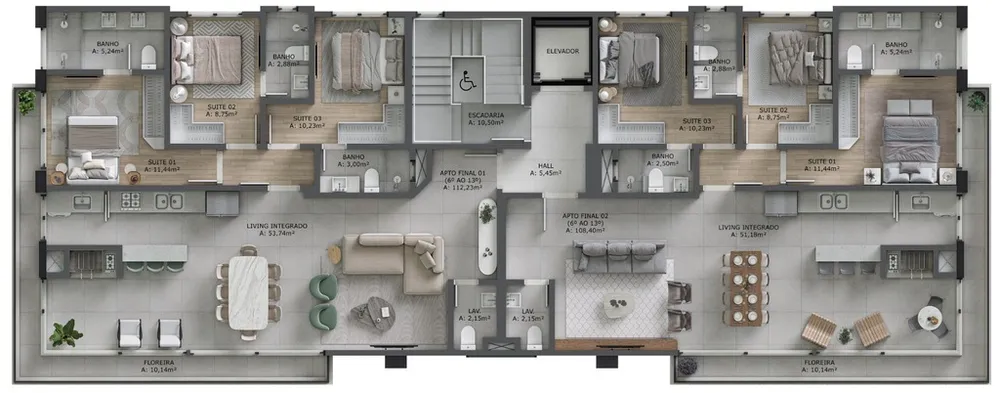 Apartamento, 3 quartos, 152 m² - Foto 7