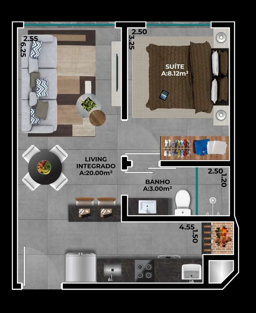 Apartamento, 2 quartos, 61 m² - Foto 8