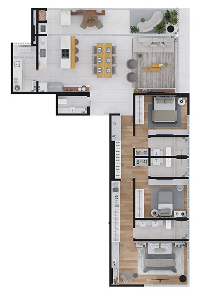 Apartamento, 3 quartos, 148 m² - Foto 11