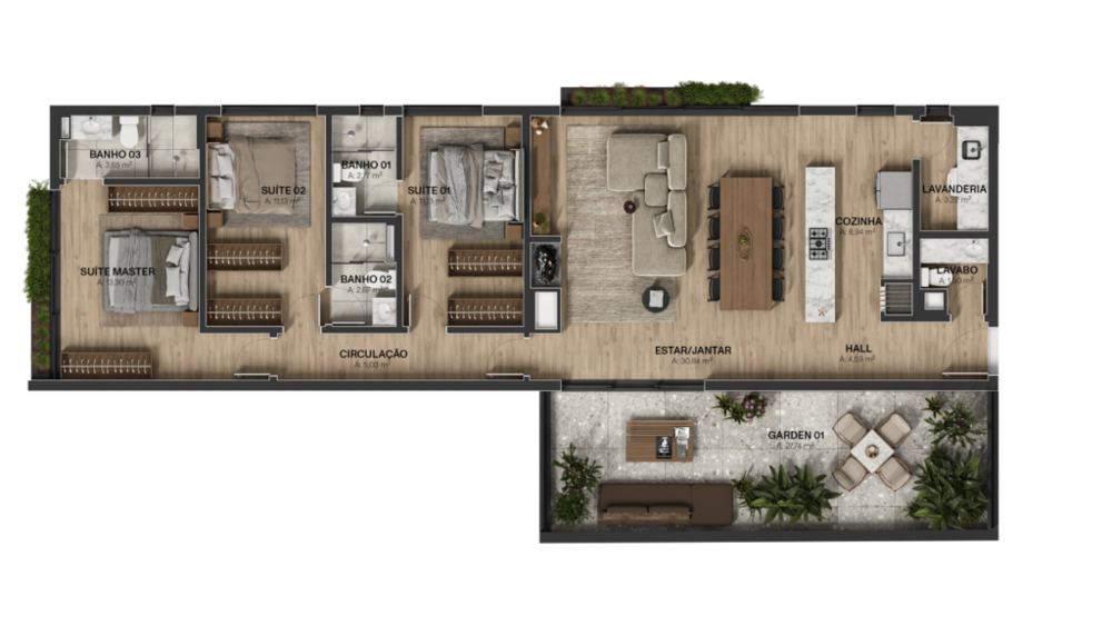 Apartamento, 3 quartos, 127 m² - Foto 12