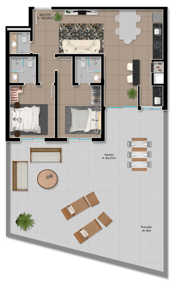 Apartamento, 2 quartos, 68 m² - Foto 3