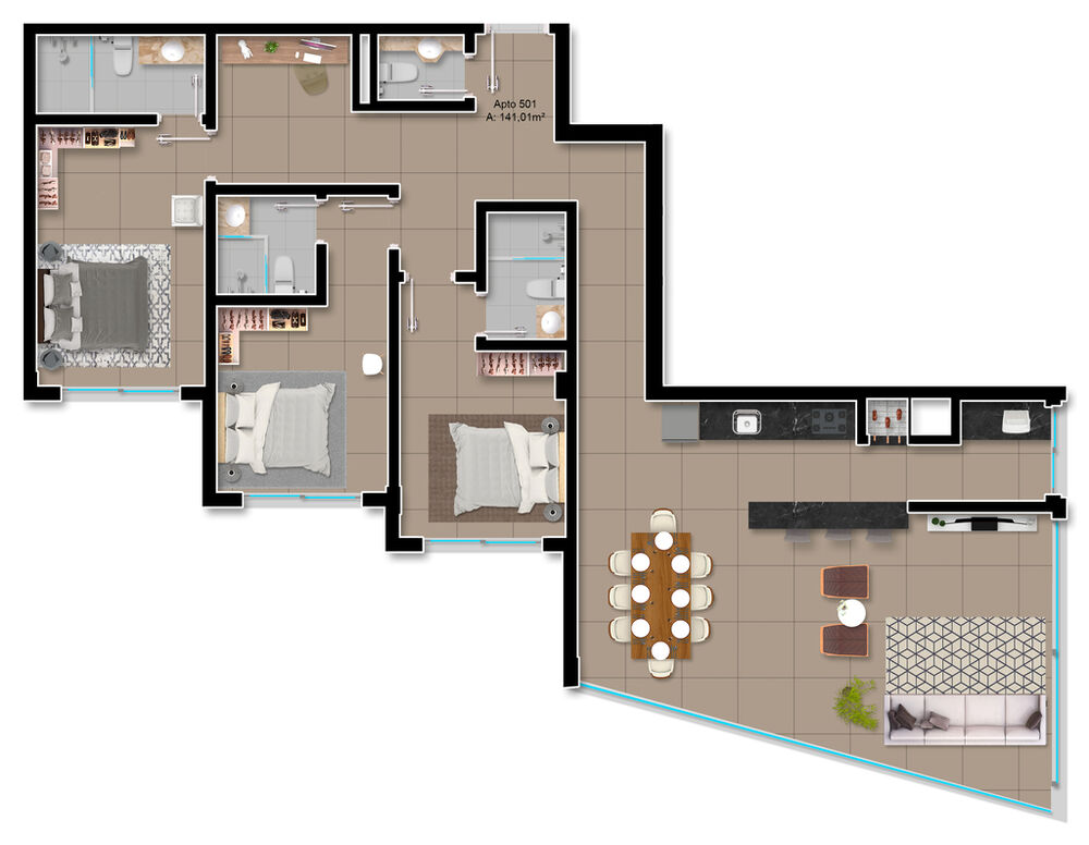 Apartamento, 2 quartos, 68 m² - Foto 10