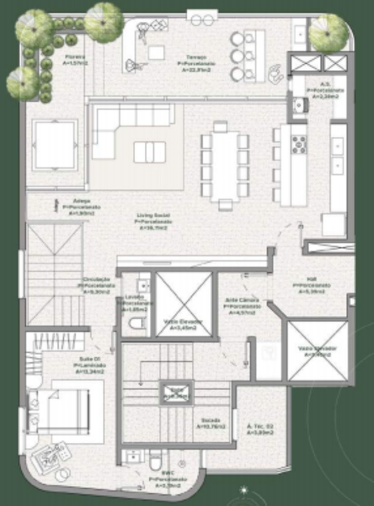 Apartamento à venda com 3 quartos, 124m² - Foto 7