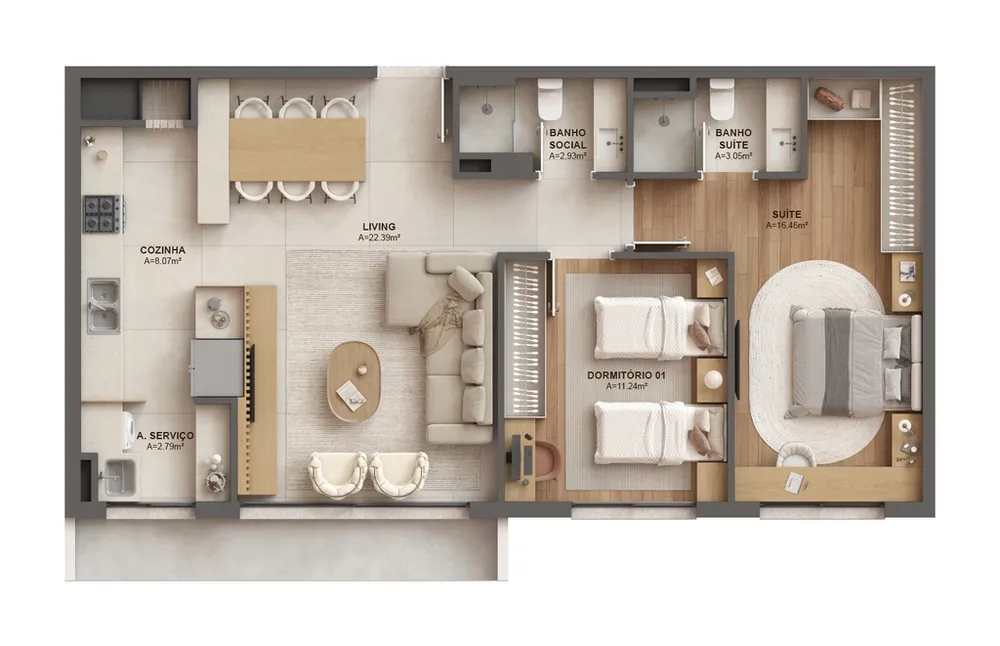 Apartamento, 3 quartos, 112 m² - Foto 8